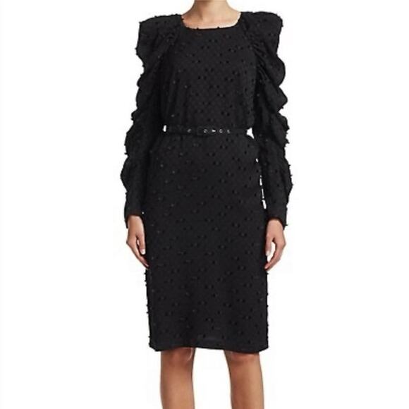 Rachel Comey WHIFF BLACK MIDI DRESS SIZE  size 0 - Picture 1 of 10